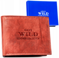 Veľká, horizontálna pánska kožená peňaženka - Always Wild