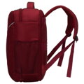 Podróżny plecak z poliestru w czerwonym kolorze, zawieszony na regulowanych szelkach - Peterson