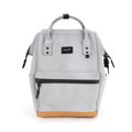 Mestský, praktický dámsky ruksak v sivej farbe s vonkajším vreckom - Himawari