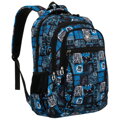 Szkolny plecak młodzieżowy z poliestru w gamingowy wzór - Peterson