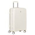 Duża walizka podróżna w beżowym kolorze z wodoodporną skorupą - Peterson