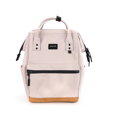 Béžový, priestranný dámsky ruksak so zapínaním na zips - Himawari