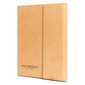 Zestaw prezentowy: beżowy notatnik z magnetycznym zapięciem i czarny długopis z czarnym wkładem - Peterson