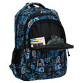 Szkolny plecak młodzieżowy z poliestru w gamingowy wzór - Peterson