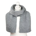 Zestaw: czapka, rękawiczki i szalik w szarym kolorze - Peterson