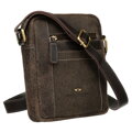 Praktická pánska taška z prírodnej kože v hnedej farbe - Peterson