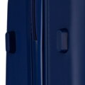 Zestaw walizek podróżnych z tworzywa ABS w granatowym kolorze - Peterson