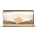 Spoločenská listová kabelka zo syntetickej kože v svetlo zlatej farbe – Rovicky