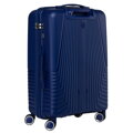 Duża walizka podróżna w granatowym kolorze z wodoodporną skorupą - Peterson