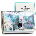 Viacfarebná dámska peňaženka s kvetinovým vzorom a zapínaním na cvoček - Peterson