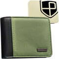 Zeleno-čierna pánska peňaženka z umelej kože, model s RFID - Peterson
