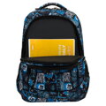 Szkolny plecak młodzieżowy z poliestru w gamingowy wzór - Peterson