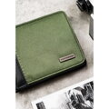 Zeleno-čierna pánska peňaženka z umelej kože, model s RFID - Peterson