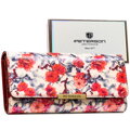 Wielokolorowy portfel damski ze skóry ekologicznej w kwiatowy wzór - Peterson