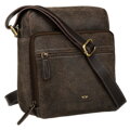 Mestská pánska taška z prírodnej kože v hnedej farbe - Peterson