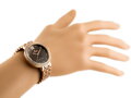Hodinky G. ROSSI - 11775B (zg769f) rose gold/brown + BOX