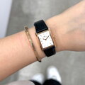 DÁMSKE HODINKY DANIEL WELLINGTON Bound Black Crocodile Rose Gold DW00100693 + KRABIČKA