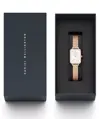 DÁMSKE HODINKY DANIEL WELLINGTON Quadro Lumine Pressed Piano 20mm DW00100578 + KRABIČKA (zw519b)