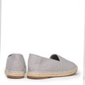 Męskie espadryle z plecionym noskiem szare 100-MP-800-8