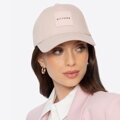 Czapka z daszkiem z bawełny różowa 100-HF-007-P