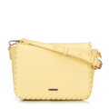 Dámska crossbody so prešívanou chlopňou žltá 100-4Y-235-Y