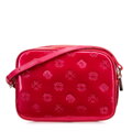 Dámska crossbody z lakovanej kože ružová 29-4E-025-P