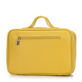Damska kosmetyczka z ekoskóry żółta 99-4Y-235-Y