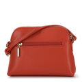 Dámska Kožená sedlová kabelka, jednoduchá, oranžová 29-4E-021-6