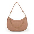 Dámska bagetová kabelka s retiazkou béžová 29-4Y-602-9
