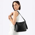 Dámska kabelka z imitácie kože, čierna 100-4Y-212-1