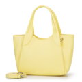 Dámska malá Žltá aktovka z eko kože 100-4Y-438-Y