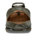 Dámsky batoh z ekokože a rúčok, zelený 100-4Y-002-Z