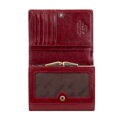 Damski portfel skórzany z przegrodą na bigiel czerwony 21-1-070-L30