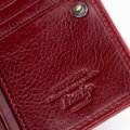 Damski portfel skórzany z przegrodą na bigiel czerwony 21-1-070-L30
