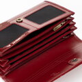 Dámska lakovaná peňaženka podlhovastá červená 14-1L-052-3A