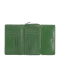 Dámska kožená peňaženka horizontálna zelená 14-1-049-L0
