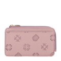Damskie etui na karty z imitacji skóry zgaszony róż 101-1Y-P12-P