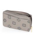 Damskie etui na karty z imitacji skóry szare 101-1Y-P12-8