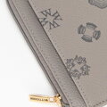 Damskie etui na karty z imitacji skóry szare 101-1Y-P12-8
