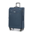 Duża walizka miękka z poliestru granatowa 56-3S-173-90