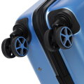Duża walizka z ABS-u z tłoczonym logo niebieska 56-3A-503-77