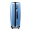 Duża walizka z ABS-u z tłoczonym logo niebieska 56-3A-503-77