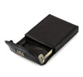 Etui na wizytówki ze skóry licowej czarne 10-2-151-1