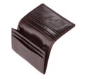 Etui na wizytówki skórzane z monogramem brązowe 39-2-101-3