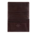 Etui na wizytówki skórzane z monogramem brązowe 39-2-101-3
