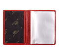 Skórzane etui na wizytówki czerwone 21-2-036-3