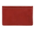 Etui na wizytówki skórzane poziome czerwone 21-2-052-3