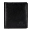 Etui na karty skórzane klasyczne małe czarne 21-2-291-L10