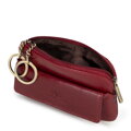 Skórzane etui na klucze z logo czerwone 21-2-265-31