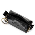 Skórzane etui na klucze z suwakiem czarne 21-2-262-11